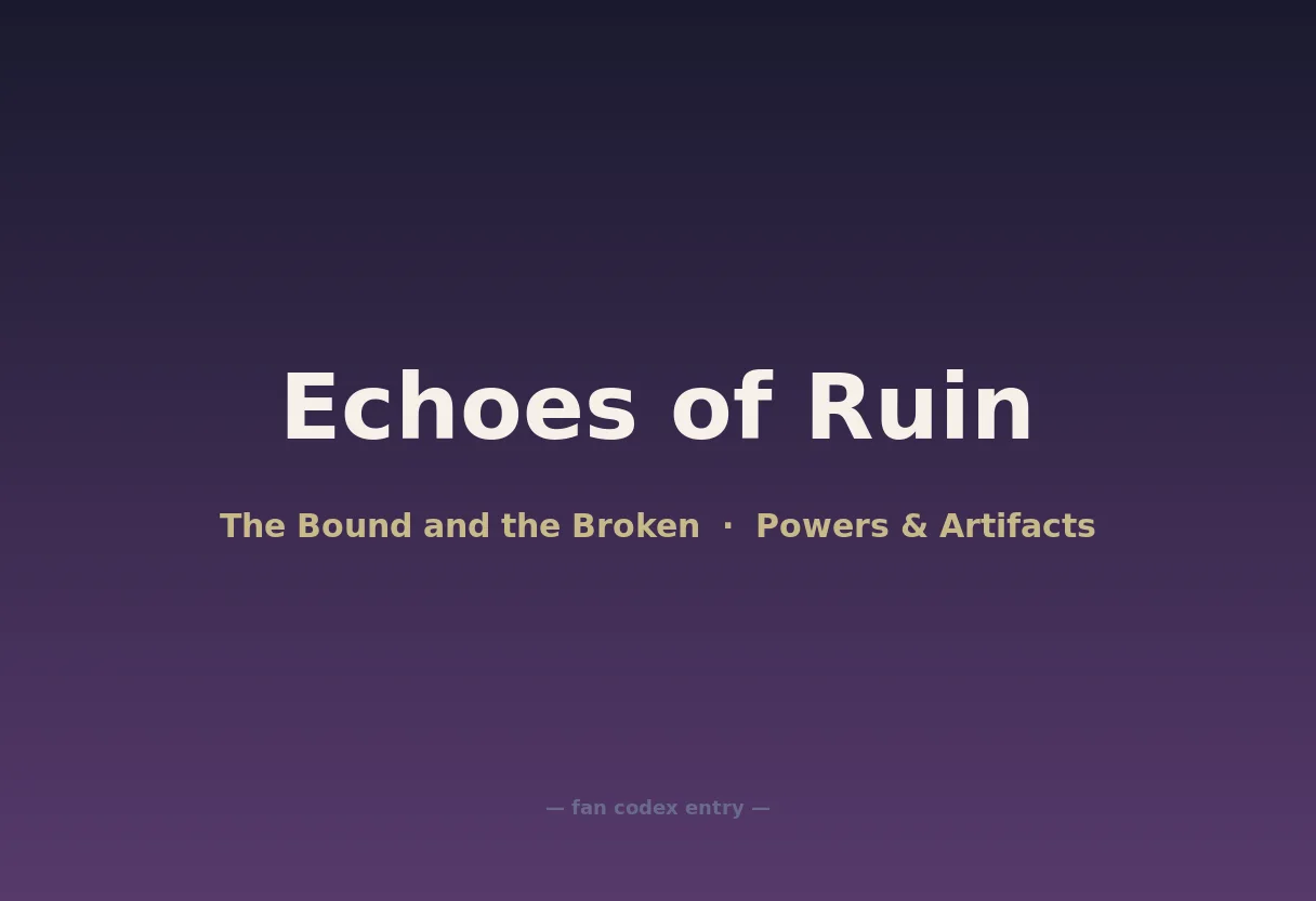 Echoes of Ruin
