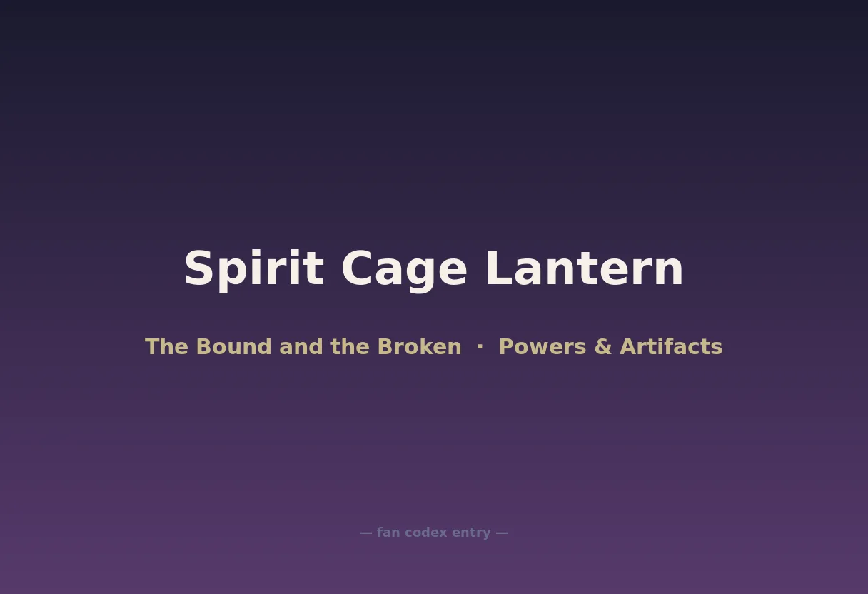 Spirit Cage Lantern