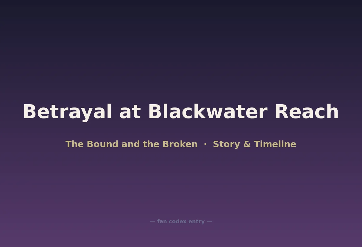 Betrayal at Blackwater Reach